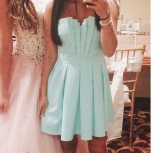 BABY BLUE COCKTAIL DRESS